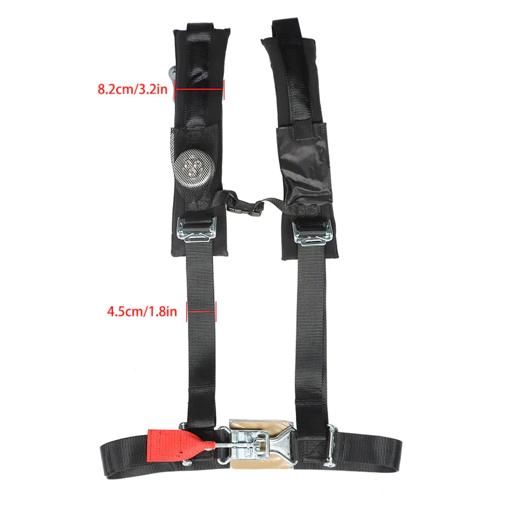 2 Pack Black 4 Point Harness 2 Straps A114220 LAB WORK MOTO