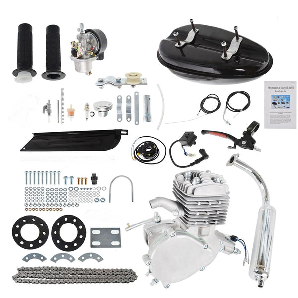 2 Stroke 80cc Motorized Bicycle Motor Engine Kit Motorised Push Bike LAB WORK MOTO