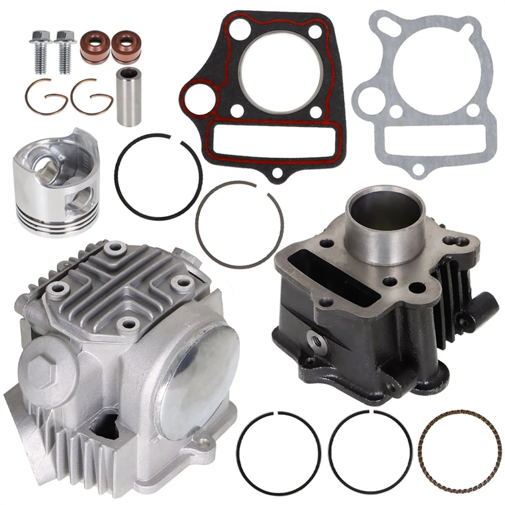 Labwork 39mm Bore Top End Rebuild Kit Cylinder Head Piston Replacement for Honda XR50 Z50R CRF50 50cc LAB WORK MOTO