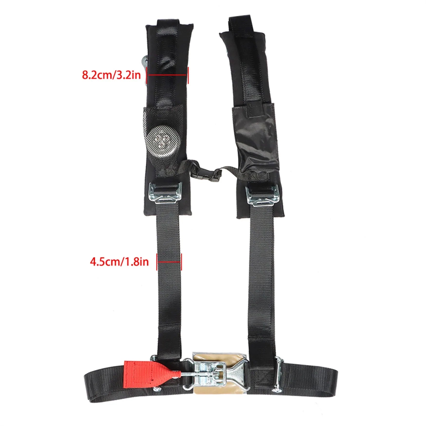 labwork 4 Pack Black A114220 4 Point Harness 2 Straps LAB WORK MOTO