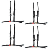 labwork 4 Pack Black A114220 4 Point Harness 2 Straps