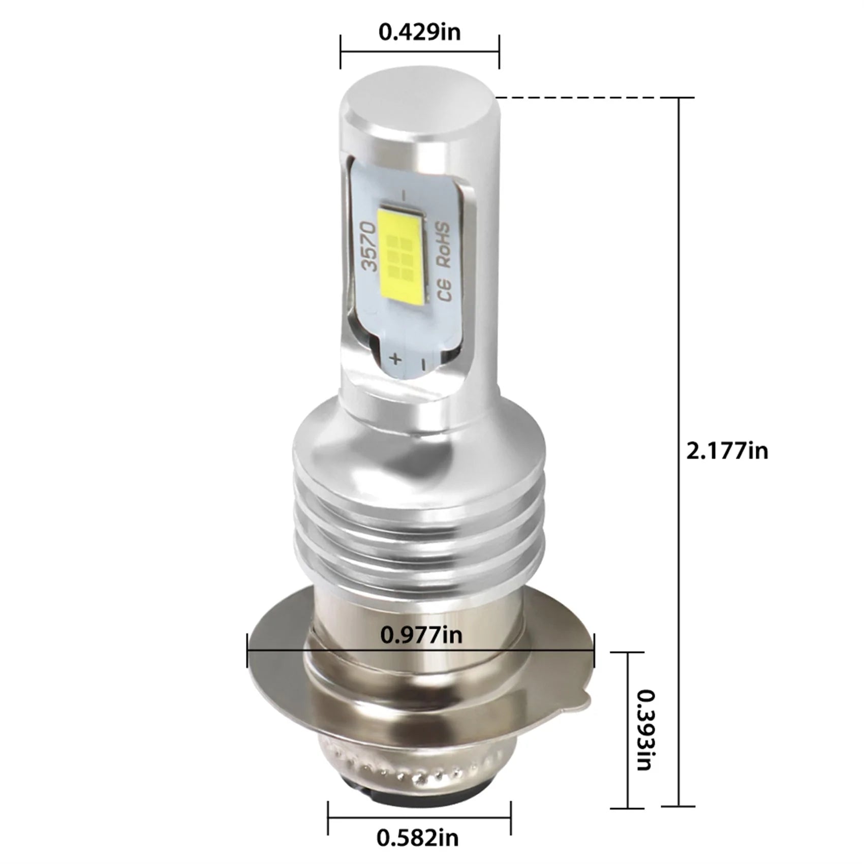 labwork 6000K White H6M LED Headlights Bulbs Kit Replacement for Honda Sportrax Foreman 400 450 TRX450 TRX400EX LAB WORK MOTO