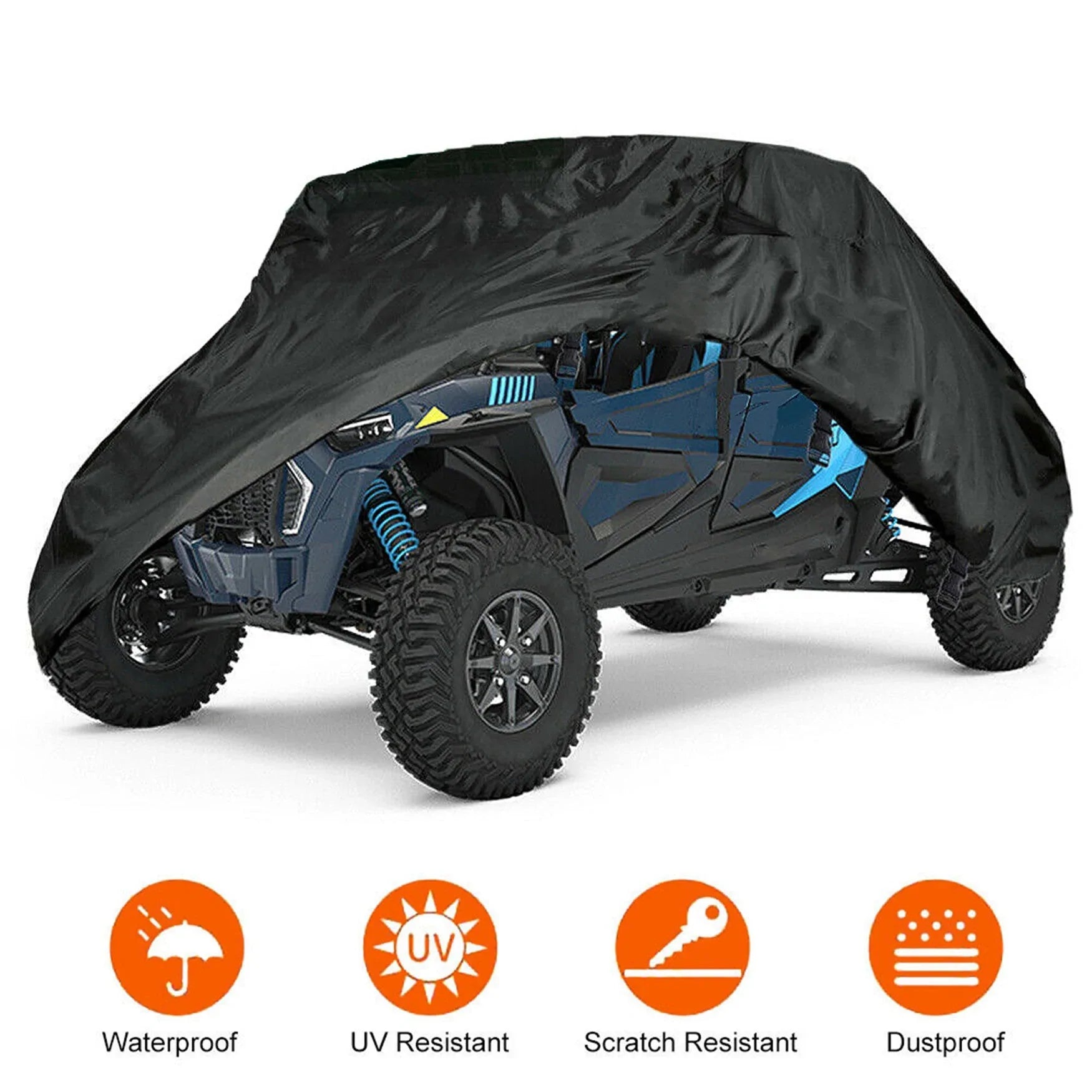 labwork Double Row Seat Utility Vehicle Cover SXS Replacement for 2016-2021 Polaris RZR XP 4 LAB WORK MOTO