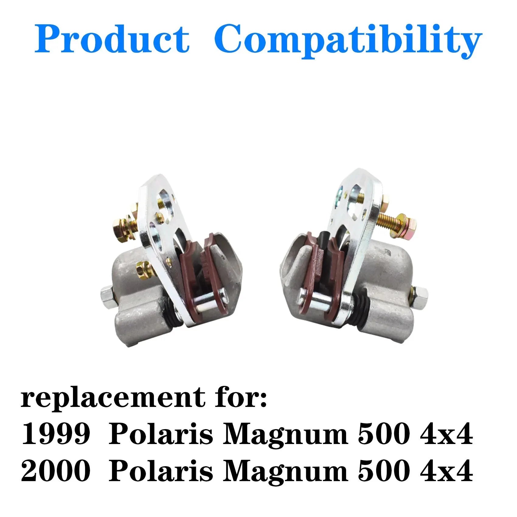 labwork Front Brake Caliper Set with Pads Replacement for Polaris Magnum 500 1999 2000 LAB WORK MOTO