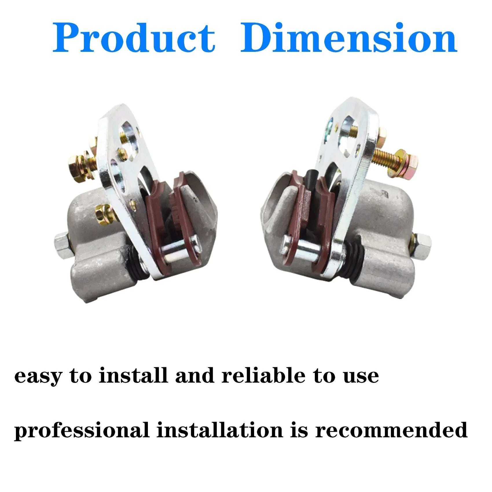 labwork Front Brake Caliper Set with Pads Replacement for Polaris Magnum 500 1999 2000 LAB WORK MOTO