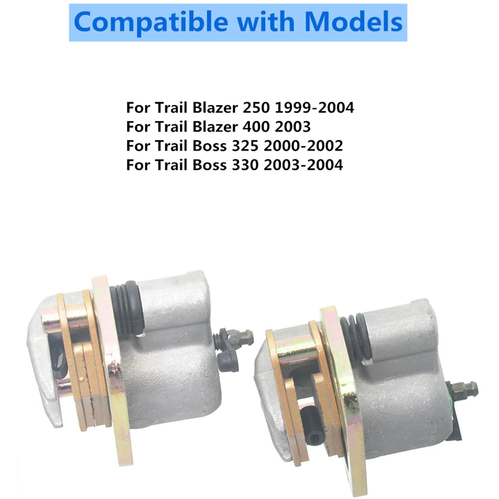 labwork Front Brake Calipers & Pads Replacement for Polaris Trail Blazer 250 400 Trail Boss 325 330 LAB WORK MOTO