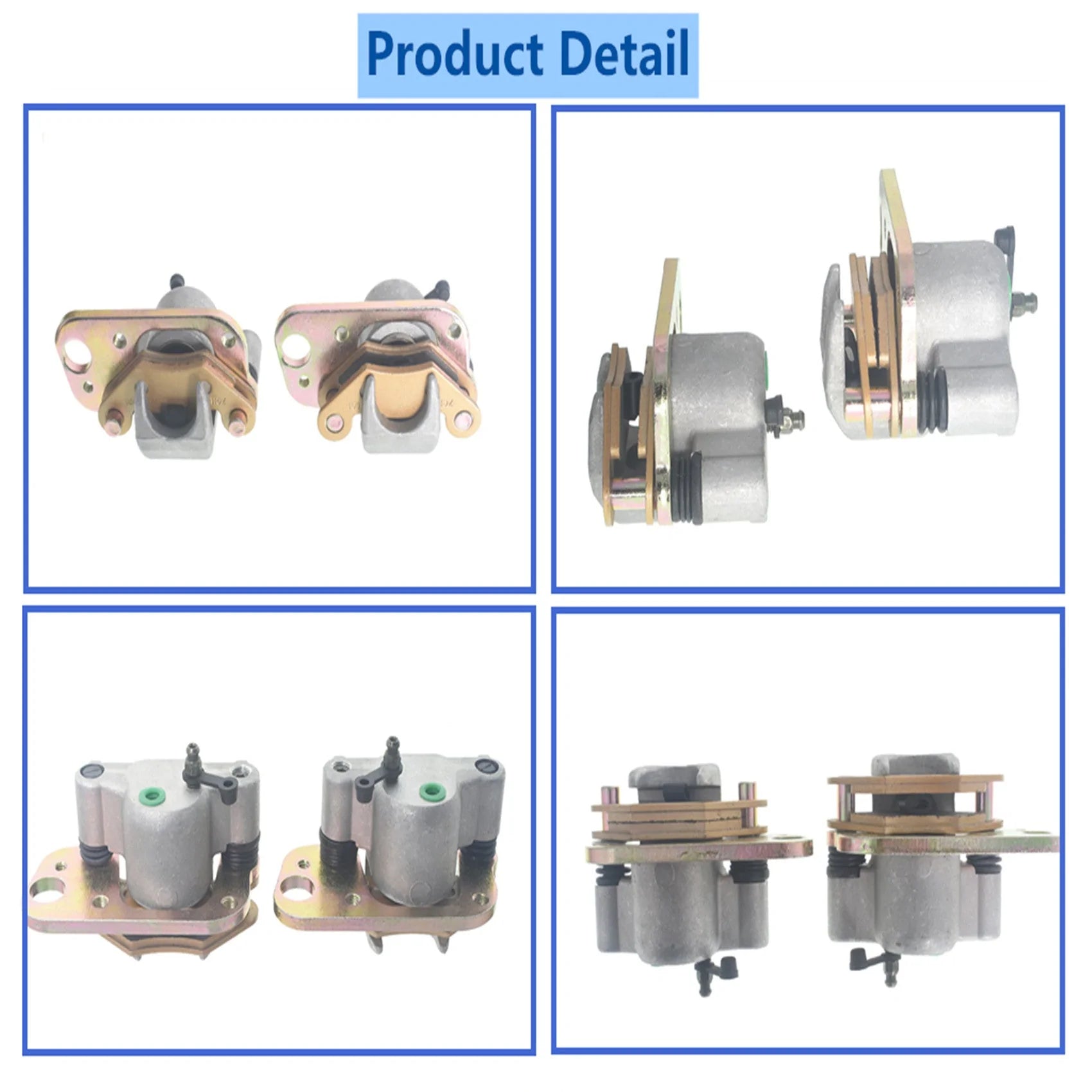 labwork Front Brake Calipers & Pads Replacement for Polaris Trail Blazer 250 400 Trail Boss 325 330 LAB WORK MOTO