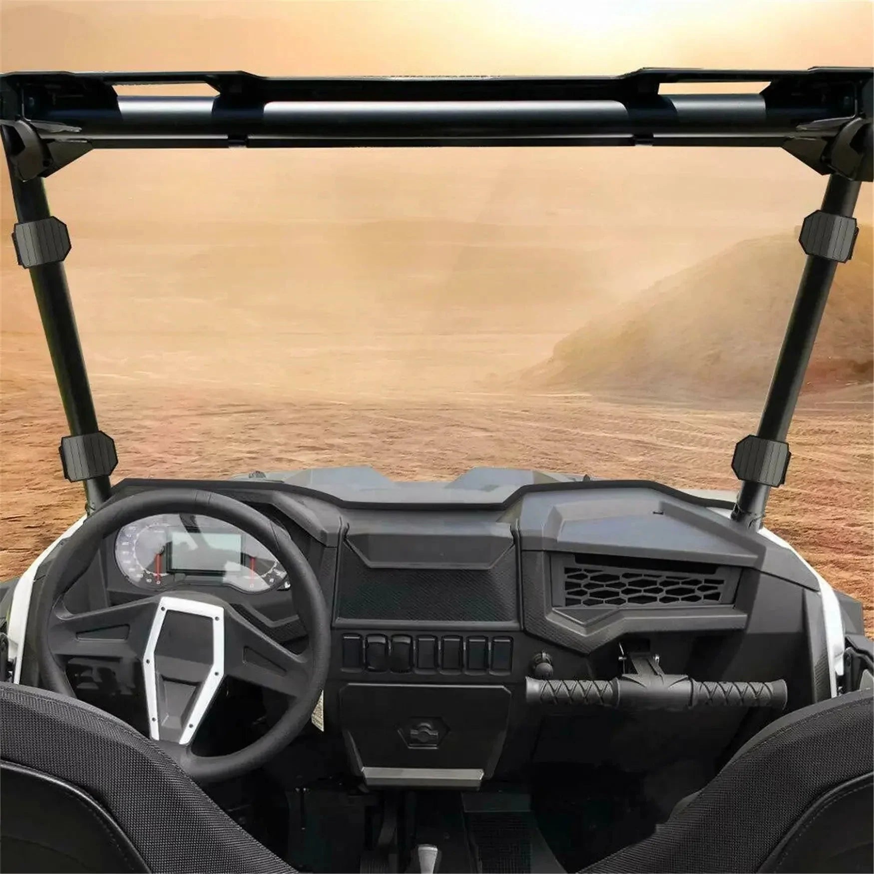 labwork Front Full Windshield Windscreen Replacement for 2019-2021 Polaris RZR XP 1000/4 1000 LAB WORK MOTO