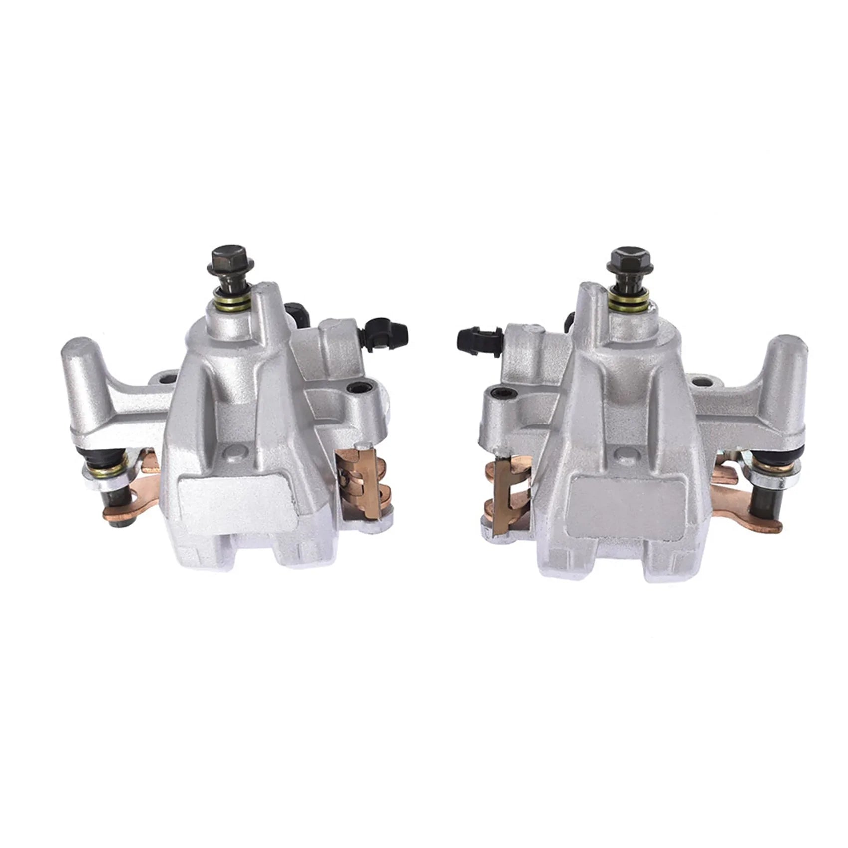labwork Front Left Right Brake Calipers with Pads Replacement for Yamaha Grizzly 700 YFM700F/P 2007-2018 LAB WORK MOTO