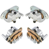 labwork Front and Rear Brake Calipers Set With Pads Replacement for 2008-2013 Yamaha Rhino 700 YXR700 LAB WORK MOTO