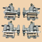 labwork Front and Rear Brake Calipers w/Pads 3B4-2580W-11-00 Replacement for 2007-2020 Yamaha Grizzly 700 YFM700F/P LAB WORK MOTO