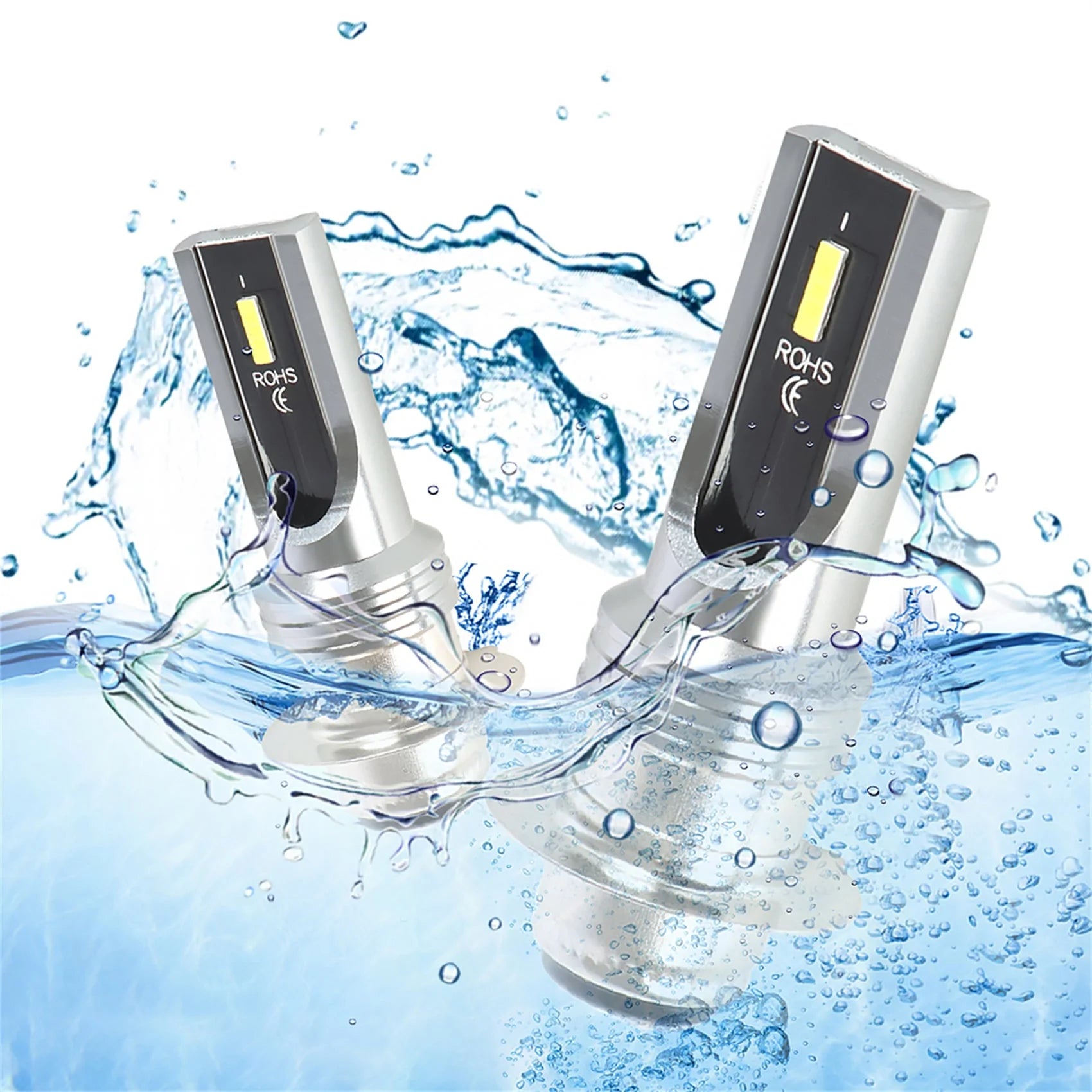 labwork H6 HID White LED Headlight Bulbs for Honda Rancher Rincon 650 350 / Yamaha YFZ Raptor 700 450 / Suzuki Eiger Kodiak 400 LAB WORK MOTO