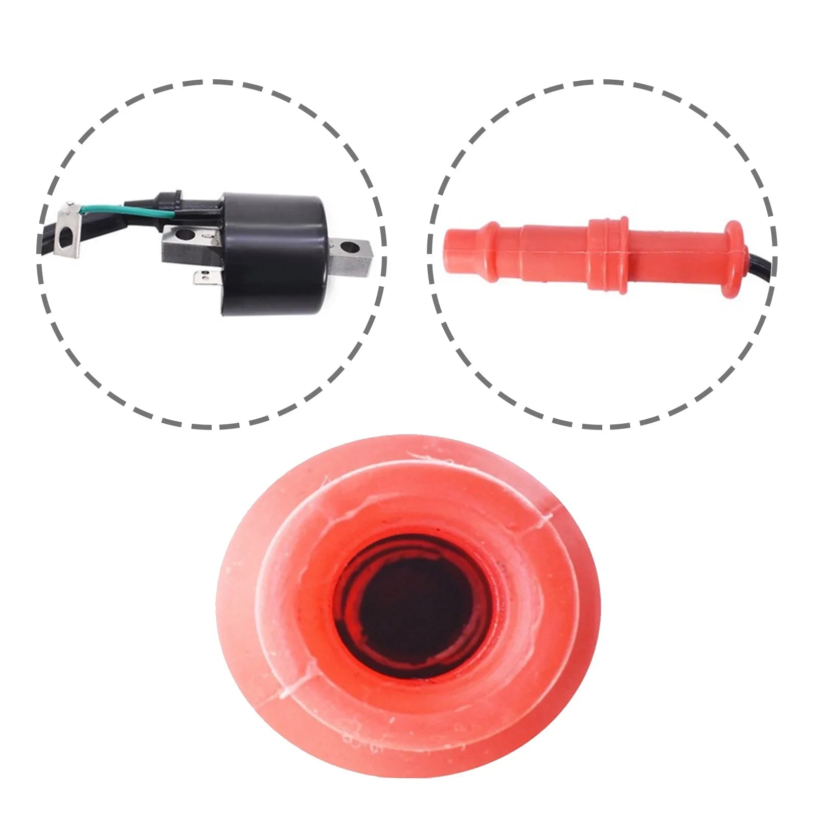 labwork Ignition Coil and Spark Plug Cap Fit for Polaris Ranger Sportsman 500 3085227 LAB WORK MOTO