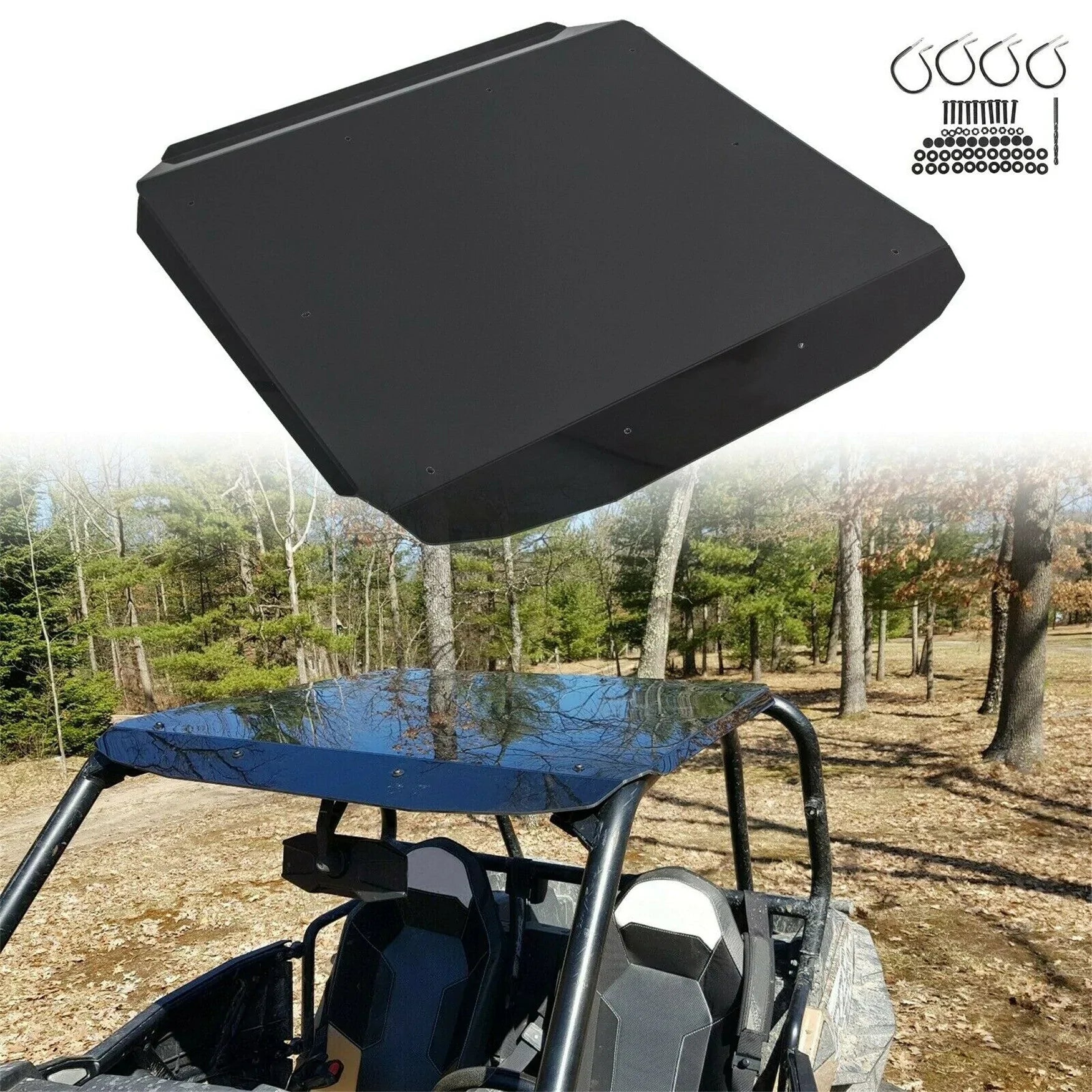 labwork Roof Aluminum Profile Top Replacement for Polaris UTV RZR 900 Trail 900 S XP 1000 2014-2020 LAB WORK MOTO