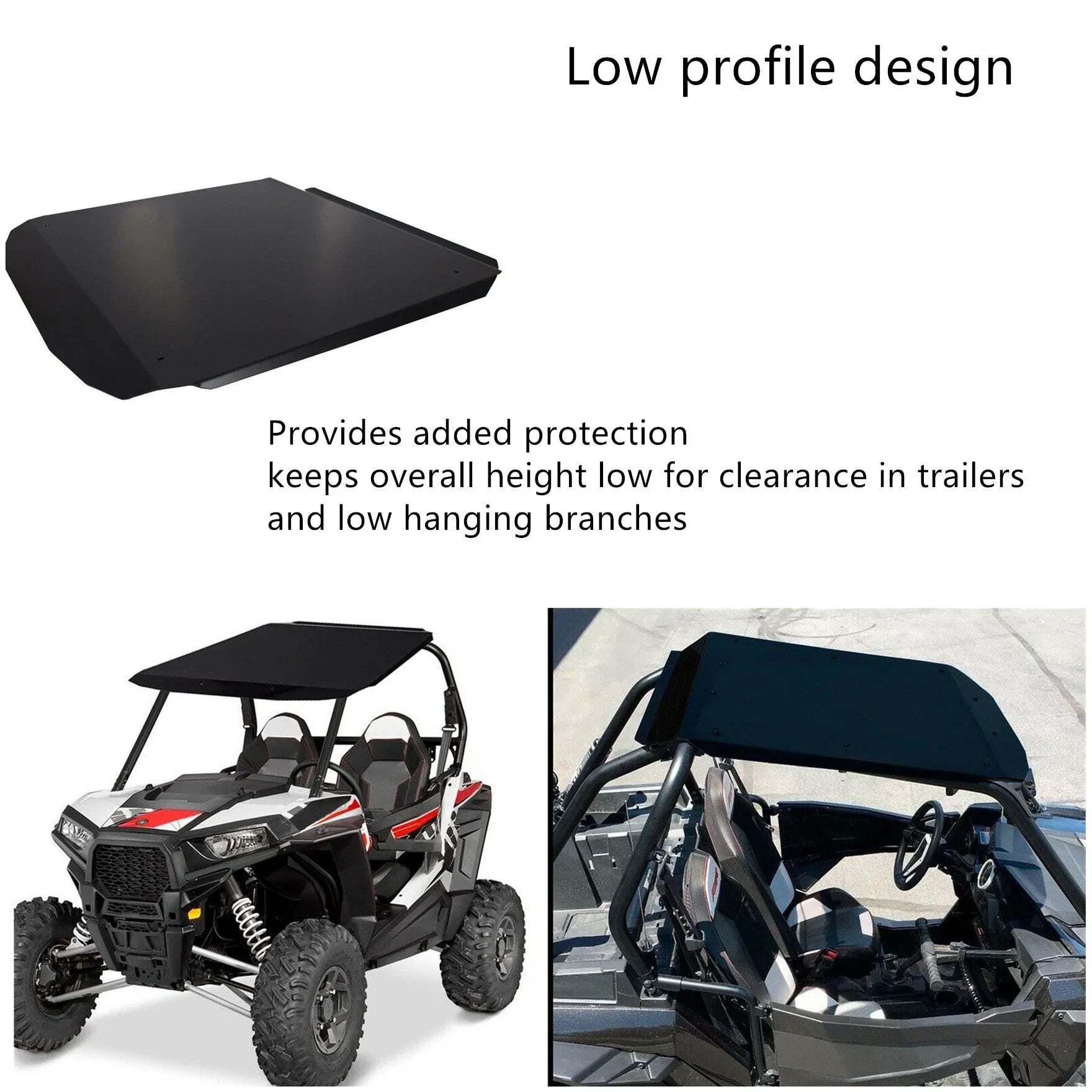 labwork Roof Aluminum Profile Top Replacement for Polaris UTV RZR 900 Trail 900 S XP 1000 2014-2020 LAB WORK MOTO