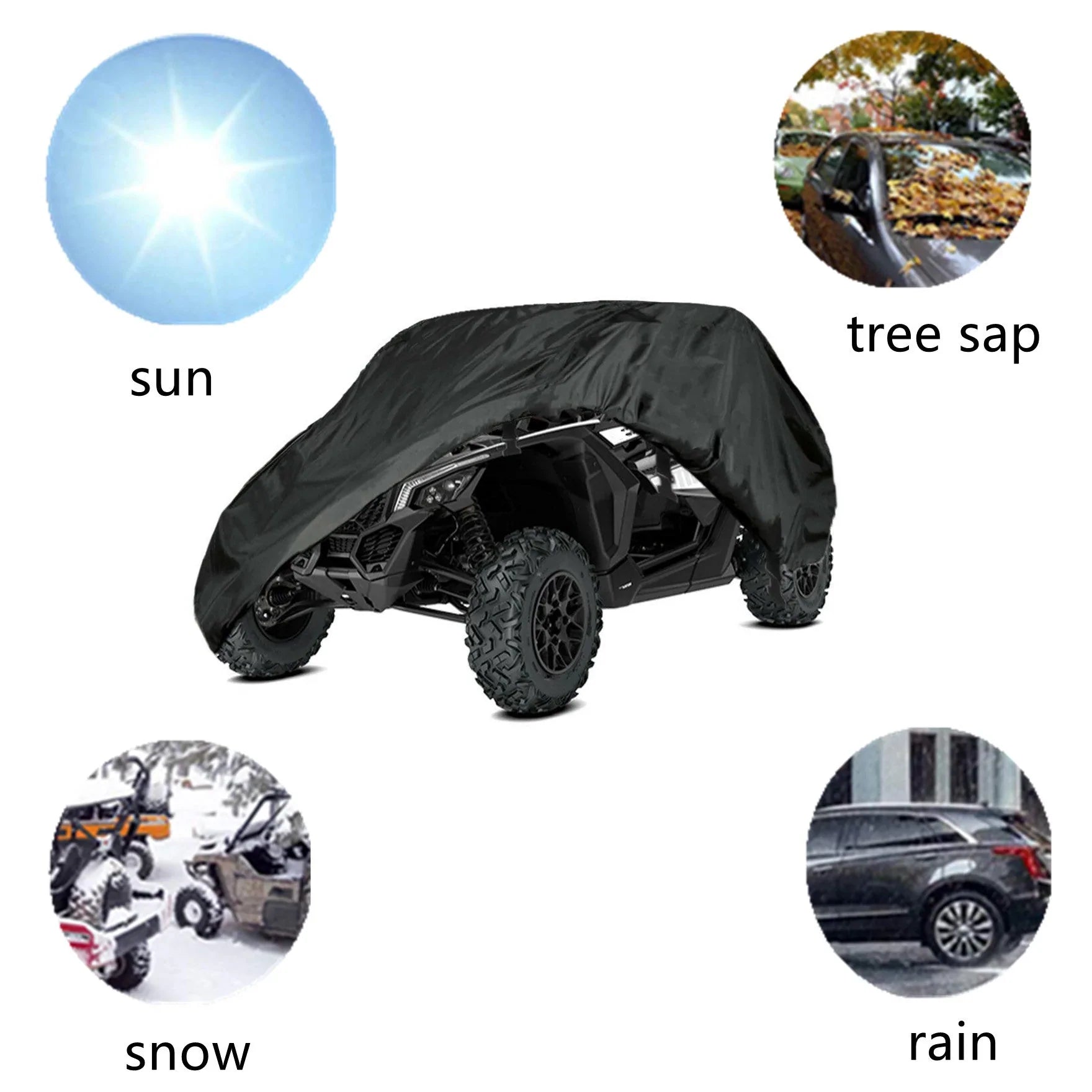 labwork Utility Vehicle Storage Cover Waterproof Replacement for Can-Am Maverick X3 XDS XMR Turbo LAB WORK MOTO