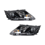 Labwork Driver&Passenger Headlight Fit For 2010-2012 Ford Fusion Black Halogen