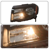 Driver and Passenger Side Replacement for Honda Pilot 2012-2015 Black Housing Headlights Assembly 33150SZAA11 33100SZAA11