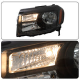 Driver and Passenger Side Replacement for Honda Pilot 2012-2015 Black Housing Headlights Assembly 33150SZAA11 33100SZAA11
