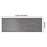 9FT x 17FT 3 in RV Awning Sun Shade Screen Mesh Canopy UV Sun Blocker For Camper Trailer Black