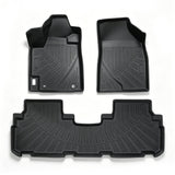 Floor Mats for Cars Liner 3Pcs Black Replacement for Highlander 2008-2013