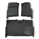 3PCS TPE All-Weather Floor Mats for 2010-2014 Ford F-150 SuperCrew