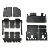 Floor Mats and Cargo Liner&Backrest Mat Fit for Toyota Sienna 2013-2020(Only 7 Seats）