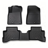 3PCS Floor Mats Black TPE Replacement for NIRO Plug-in Hy-Brid 2018-2022 Replacement for NIRO 2017-2022 1st and 2nd Row