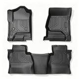Full Set 3D TPE All-Weather Floor Mats for 2014-2019 Chevy Silverado GMC Sierra 1500 2500 3500 HD