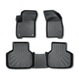 3Pcs Car Floor Mats Liner Front and Rear TPE Black Replacement for Journey 2011-2020