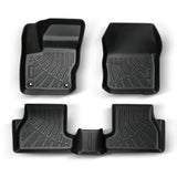 3-Piece All-Weather TPE Floor Mats Set for 2012-2018 Ford Focus(Fits Sedan & Hatchback)