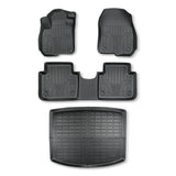 4PCS TPE All-Weather Floor Mats Cargo Liner for 2017-2022 Honda CR-V