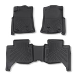 3PCS TPE All-Weather Floor Mats for 2005-2015 Toyota Tacoma