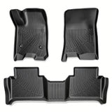 3-Piece TPE All-Weather 3D Floor Mats with Metal Emblem for Colorado Canyon 2023-2026 [Fits 4-Door Crew Cab Only]
