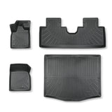 3D Custom Fit All-Weather TPE Floor Mats + Cargo & Backseat Liner Set for 2021-2026 Ford Mustang Mach-E (Excludes Gas Mustang)