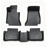3Pcs Car Floor Mats Liner Front and Rear TPE Black Replacement for E-Class 2017-2023