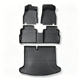 Black 4Pcs Front and Rear TPE Car Floor Mats and Cargo Liner Replacement for Kicks 2018-2024