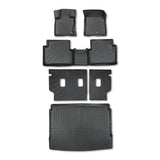 6PCS Floor Mats Backrest Mat and Cargo Liner Black TPE Replacement for Bronco Sport 2021-2025