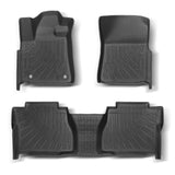 3-Piece TPE All-Weather Floor Mats for 2007-2011 Toyota Tundra CrewMax Double Cab