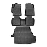 Floor Mats & Cargo Liner Set for 2007-2011 Toyota Camry All Weather Automotive TPE Floor Liners Set