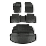 Floor Mats Liners & Trunk Cargo Liner TPE Set For 2020-2025 Toyota Corolla Black