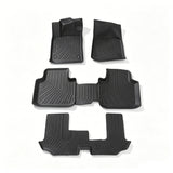 labwork 4PCS Floor Mats and Cargo Liner Black TPE Replacement for Atlas 7 Passenger 2nd Row with Bench Seat 2018-2026