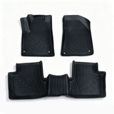 3Pcs Car Floor Mats Liner Front and Rear TPE Black Replacement for Chero-kee 2015-2023