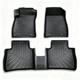3Pcs Car Floor Mats Liner Front and Rear TPE Black Replacement for Sentra 2014-2019