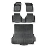3D Custom Fit TPE Floor Liners & Trunk Mat Set for 2013-2016 Ford Fusion / Lincoln MKZ (Fits Gas/Hybrid, Excludes 2017+)