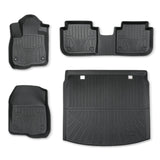 4Pcs Car Floor Mats and Cargo Liner Front and Rear TPE Black Replacement for CR-V 2023-2026