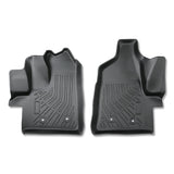 Black 2Pcs Front TPE Car Floor Mats Replacement for Transit 150 250 350HD 2020-2026