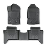 3PCS TPE All-Weather Floor Mats for 2019-2023 Ford Ranger SuperCrew