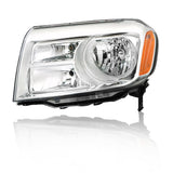 Driver Side Headlights Assembly Halogen Replacement for Honda Pilot 2012-2015 Housing Chrome Lamp LH 1PC 33150-SZA-A11