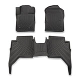 Floor Mats Liners Front & Rear For 2024 2025 Ford Ranger SuperCrew Cab TPE